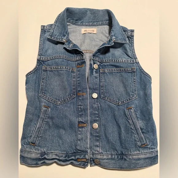 Madewell Blue Denim Vest - Picture 6 of 6